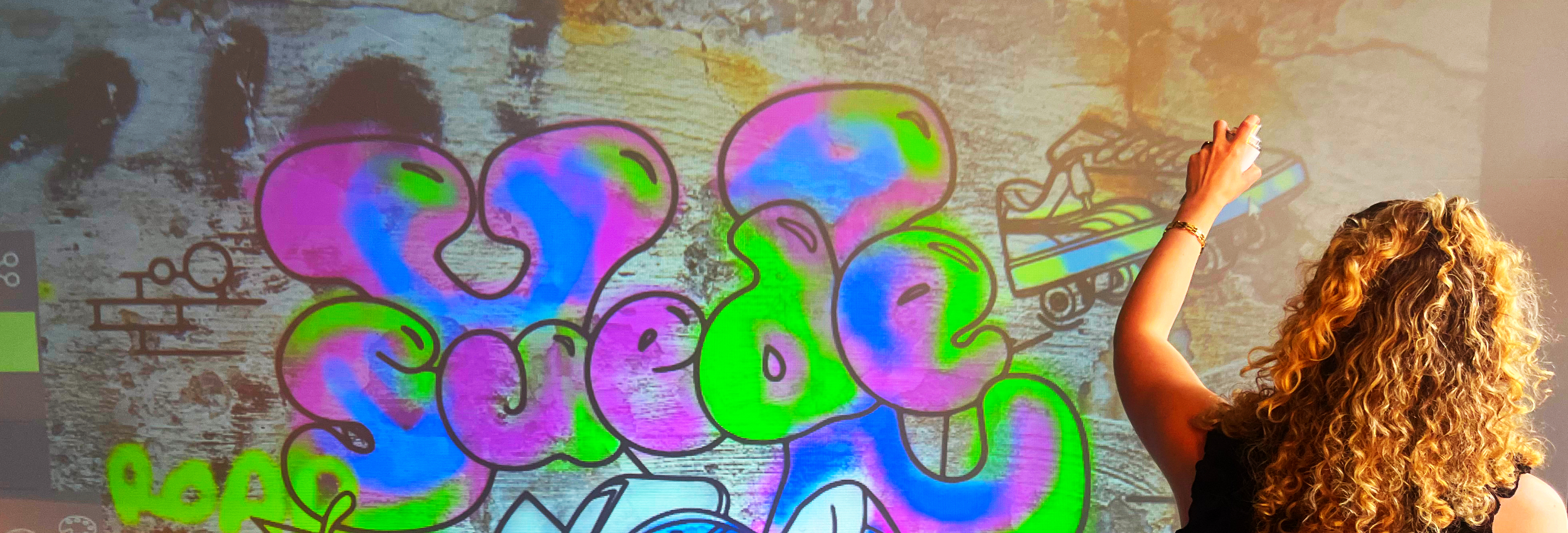 Digital graffiti wall