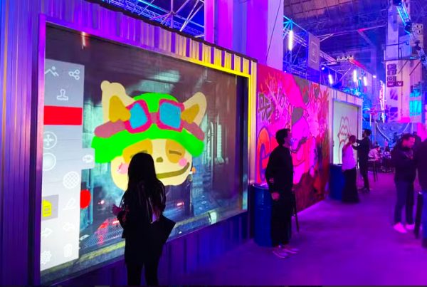 Graffiti wall tijdens Riot Games event in Barcelona